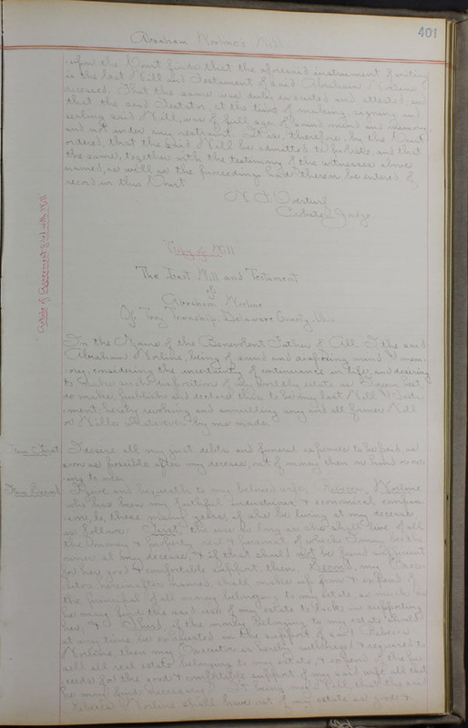 Delaware County Ohio Will Records Vol. 8 1887-1890 (p. 467)