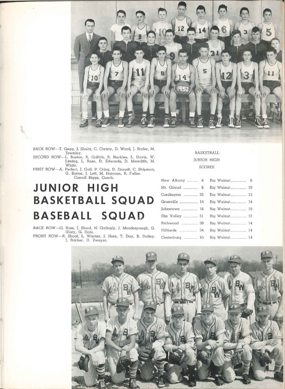 Big Walnut High School Yearbook. 1952: The Flame (p. 62)