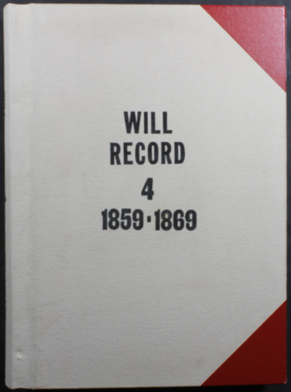 Delaware County Ohio Will Records Vol. 4 1859-1869 (p. 1)