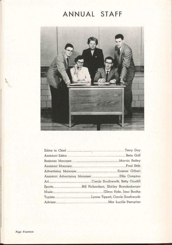 Big Walnut High School Yearbook. 1953: The Flame (p. 13)