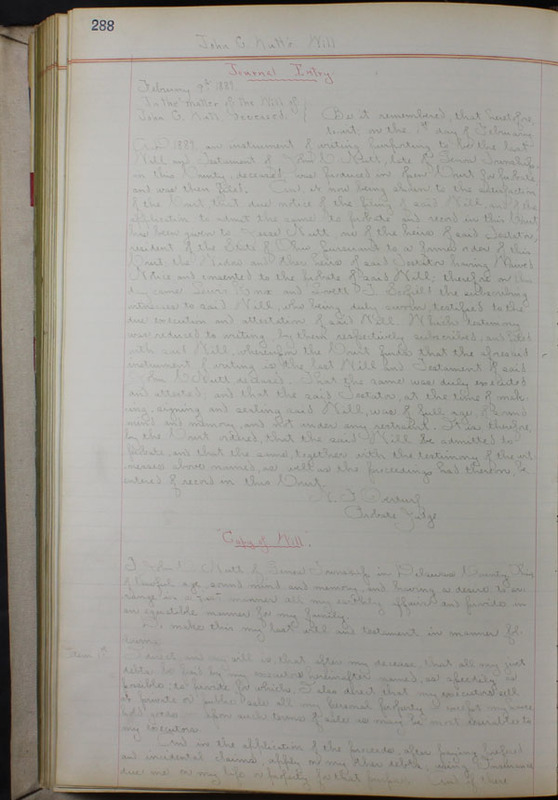 Delaware County Ohio Will Records Vol. 8 1887-1890 (p. 354)