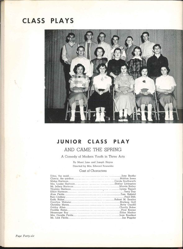 Big Walnut High School Yearbook. 1952: The Flame (p. 49)