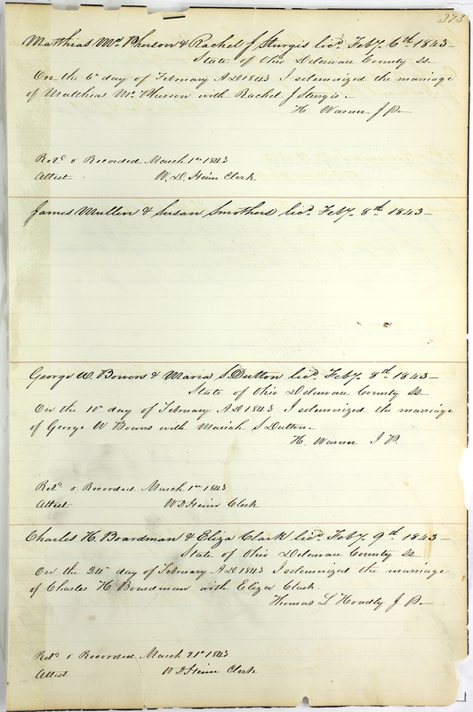 Marriage Records Vol.1 1835-1845 (p. 377)