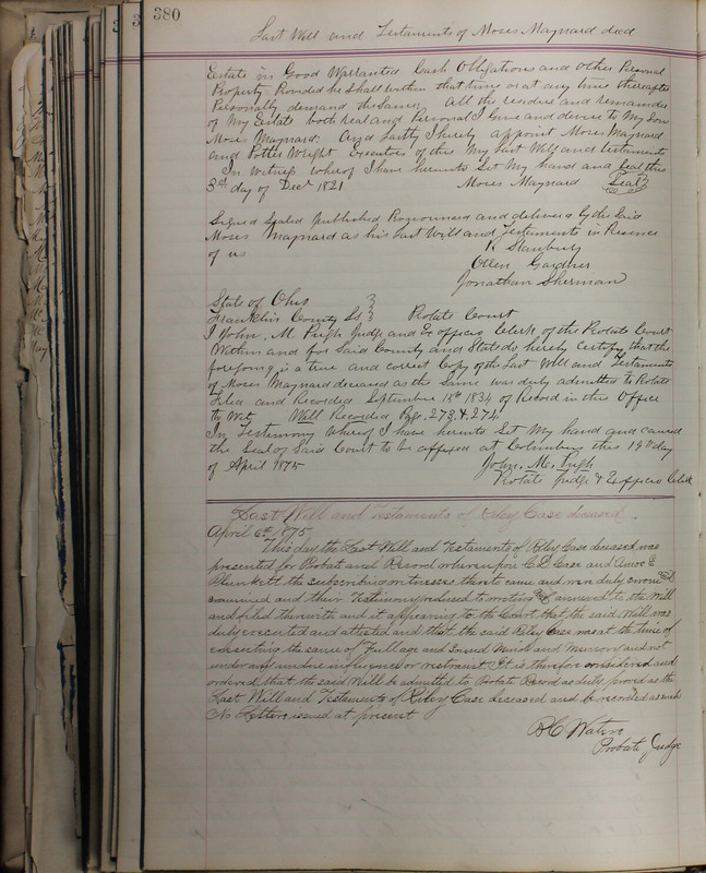 Delaware County Ohio Will Records Vol. 5 1869-1876 (p. 413)