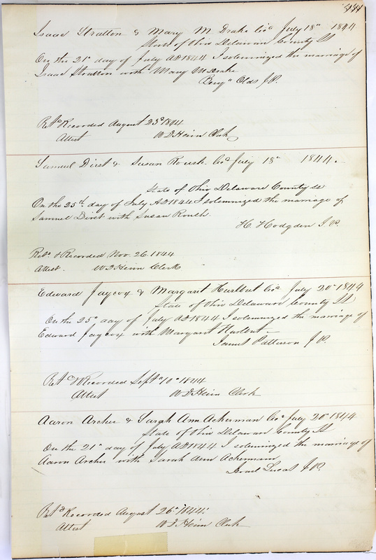 Marriage Records Vol.1 1835-1845 (p. 445)