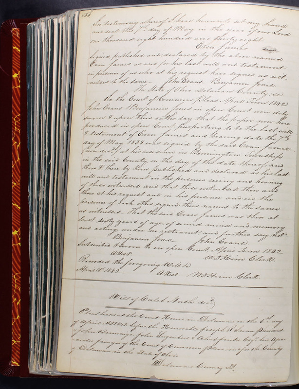 Delaware County Ohio Will Records Vol. 2 1835-1850 (p. 231)