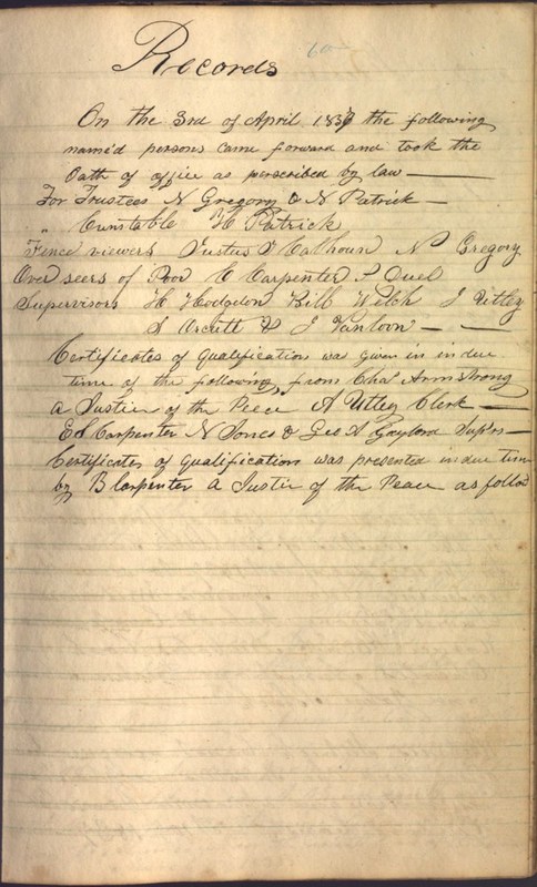 Record Book of Berkshire Township No. 2 1807-1843 (p. 73)