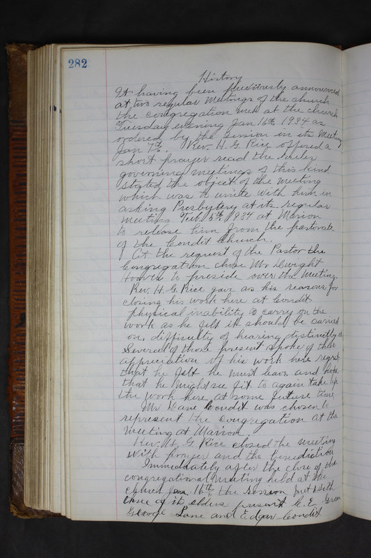 Sessional Records of the 1st Presbyterian Church of Trenton Delaware County Ohio 1873-1937 (p. 269)