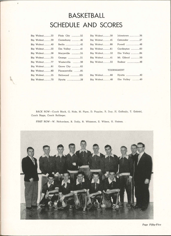 Big Walnut High School Yearbook. 1953: The Flame (p. 54)