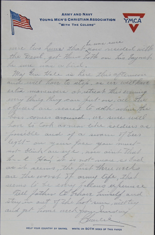 Charlie C. Bricker World War I Letters (p. 30)