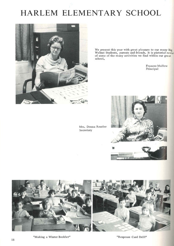 Big Walnut Elementary School. Galena, Harlem, Sunbury, Middle School. 1972-1973 (p. 20)