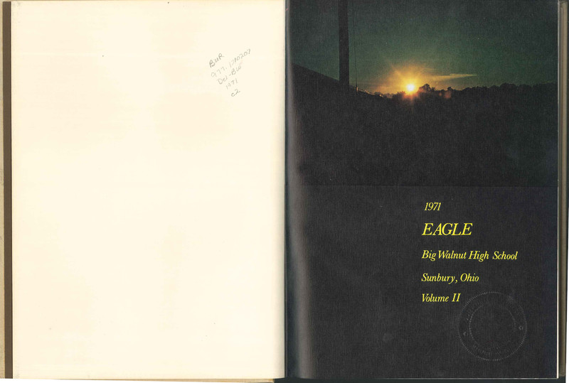 Big Walnut High School Yearbook. 1971: The Eagle (3)