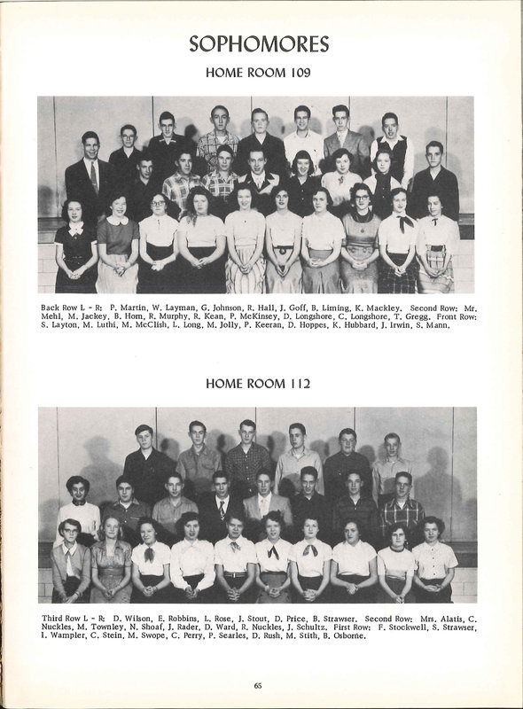 Big Walnut High School Yearbook. 1954: The Flame (p. 66)