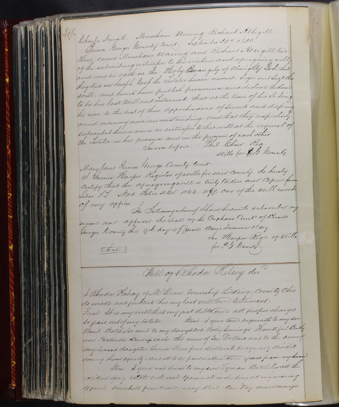 Delaware County Ohio Will Records Vol. 2 1835-1850 (p. 401)