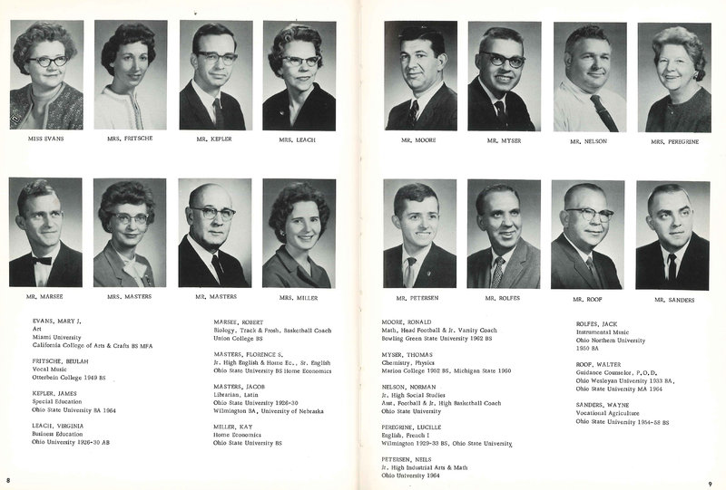 Big Walnut High School Yearbook. 1965: The Flame (p. 7)