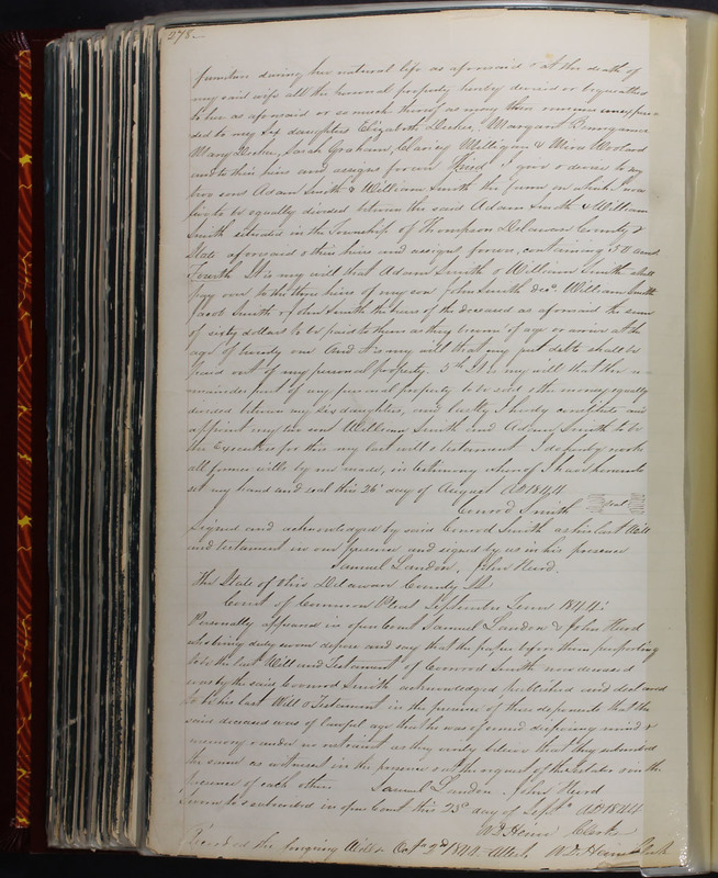 Delaware County Ohio Will Records Vol. 2 1835-1850 (p. 323)