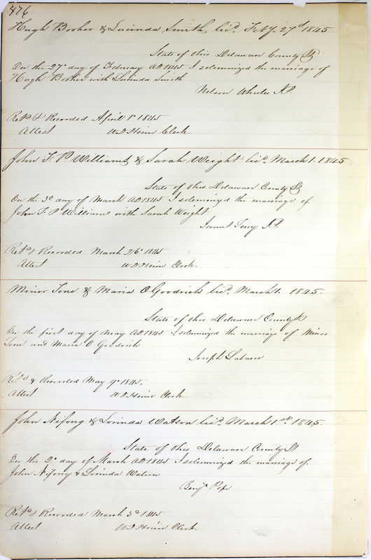 Marriage Records Vol.1 1835-1845 (p. 480)