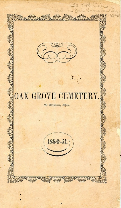 Rules and Regulations and Articles of Association of Oak Grove Cemetery (p. 1)