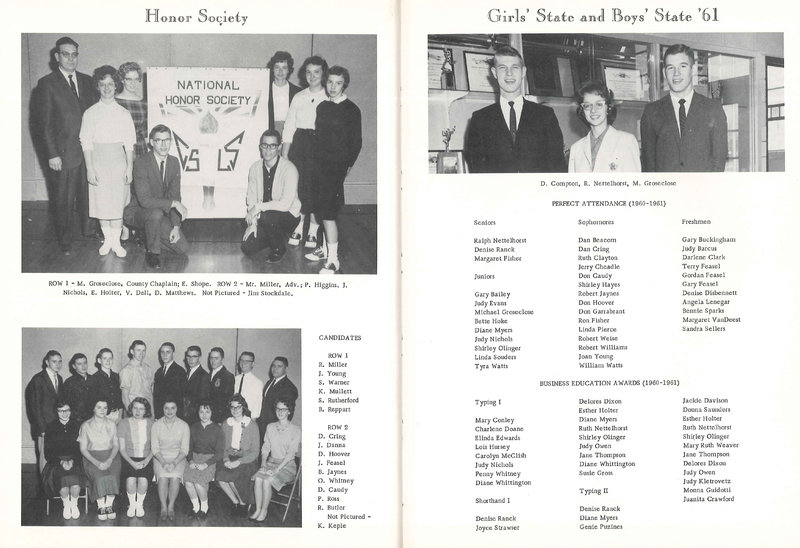 Big Walnut High School Yearbook. 1962: The Flame (29)