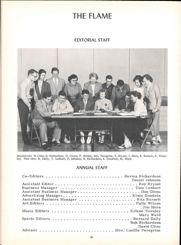 Big Walnut High School Yearbook. 1954: The Flame (p. 31)