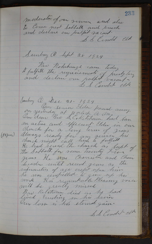 Sessional Records of the 1st Presbyterian Church of Trenton Delaware County Ohio 1873-1937 (p. 221)