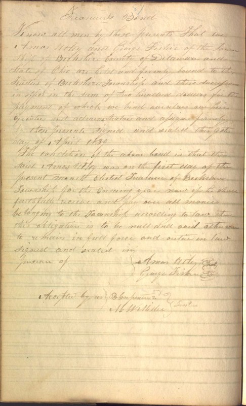 Record Book of Berkshire Township No. 2 1807-1843 (p. 100)