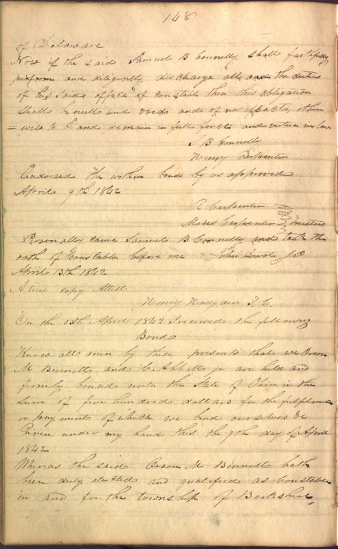 Record Book of Berkshire Township No. 2 1807-1843 (p. 162)