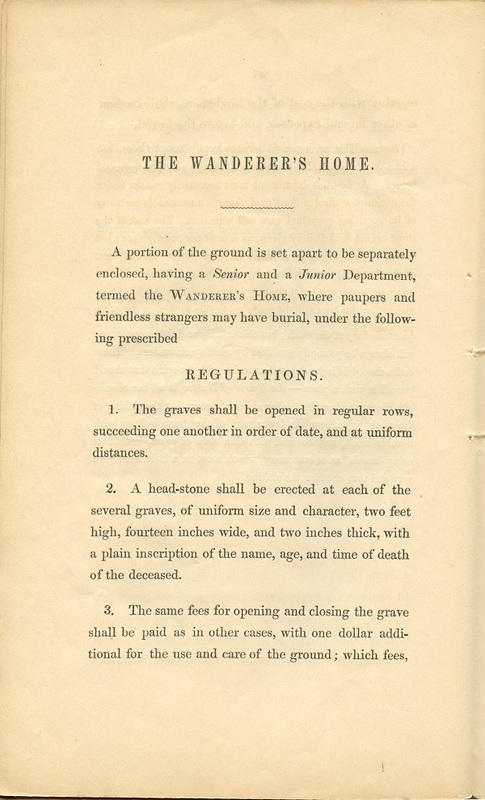 Rules and Regulations and Articles of Association of Oak Grove Cemetery (p. 39)