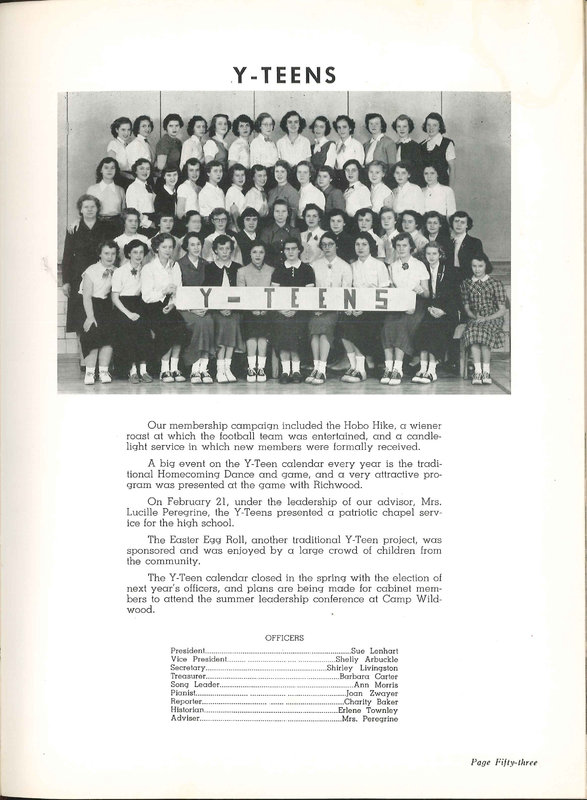 Big Walnut High School Yearbook. 1952: The Flame (p. 56)