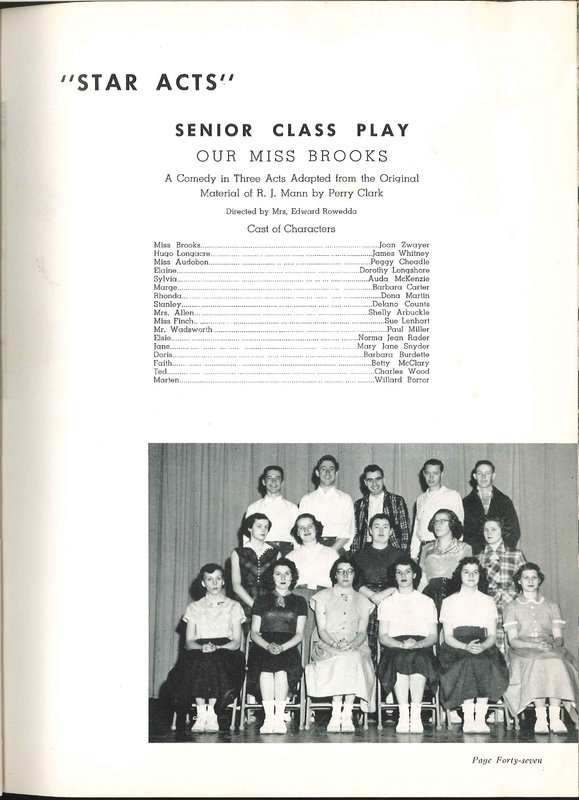 Big Walnut High School Yearbook. 1952: The Flame (p. 50)