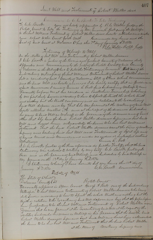 Delaware County Ohio Will Records Vol. 5 1869-1876 (p. 440)