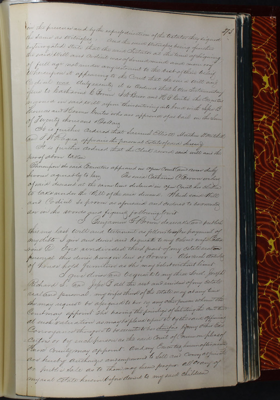 Delaware County Ohio Will Records Vol. 2 1835-1850 (p. 416)