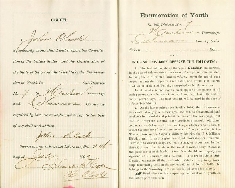 Harlem Township Enumeration of Youth Sub-District 7, July 19, 1897  (p. 3)