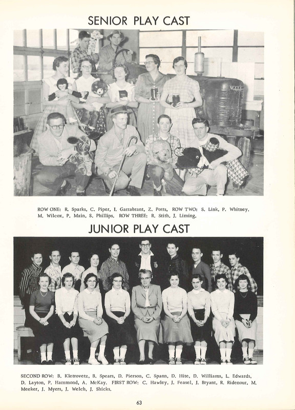 Big Walnut High School Yearbook. 1957: The Flame  (66)