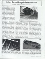 Unique Covered Bridge in Delaware County (p. 1)